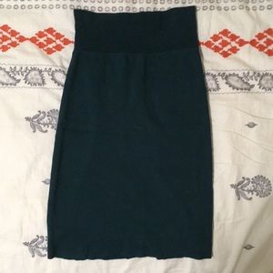 American Apparel Hunter Green Pencil Skirt